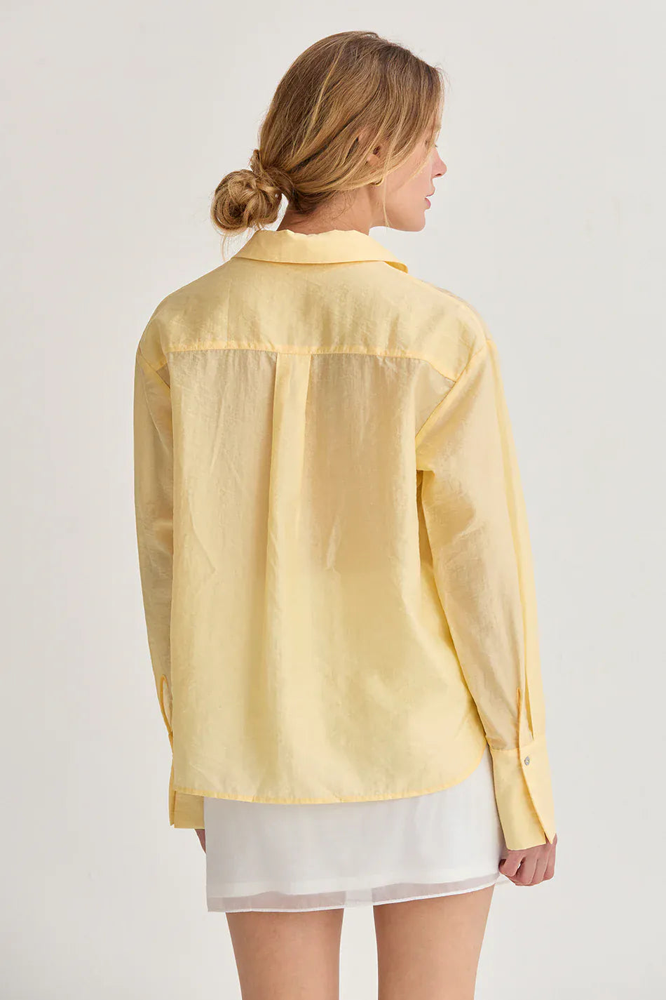 Crescent Top Nadia Crinkled Tencel Button Up Shirt