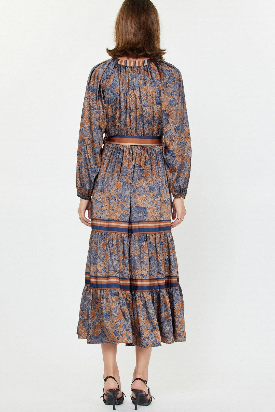 Current Air Dress Clara Print Tiered Dress