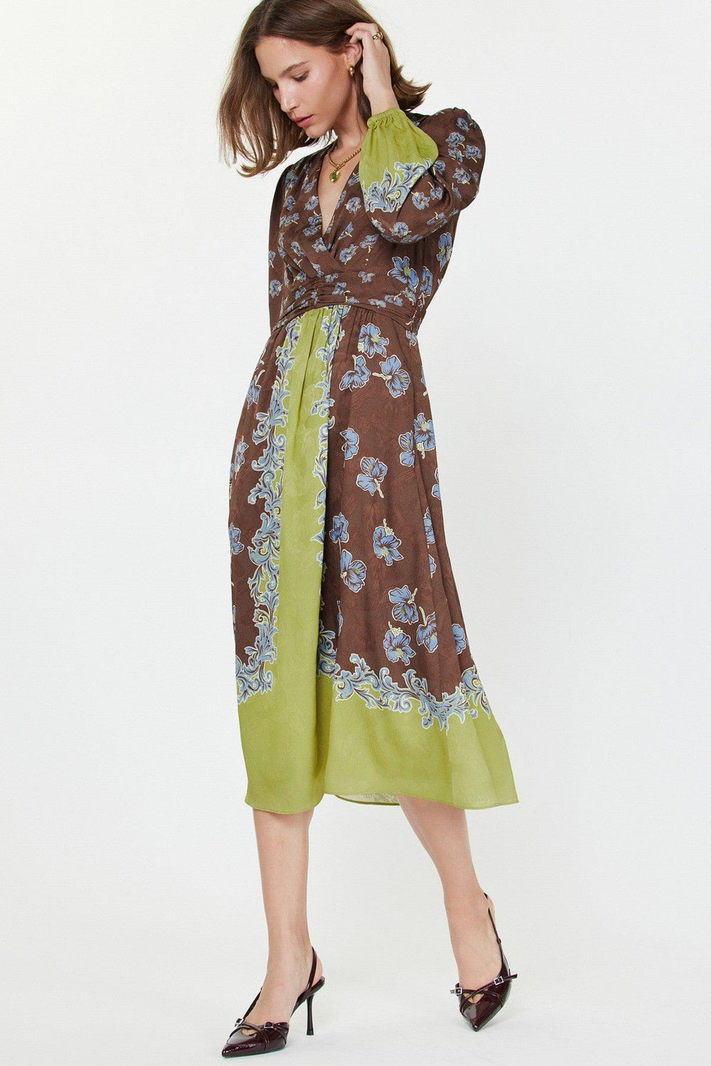 Current Air Dress Eliana Floral Midi Dress