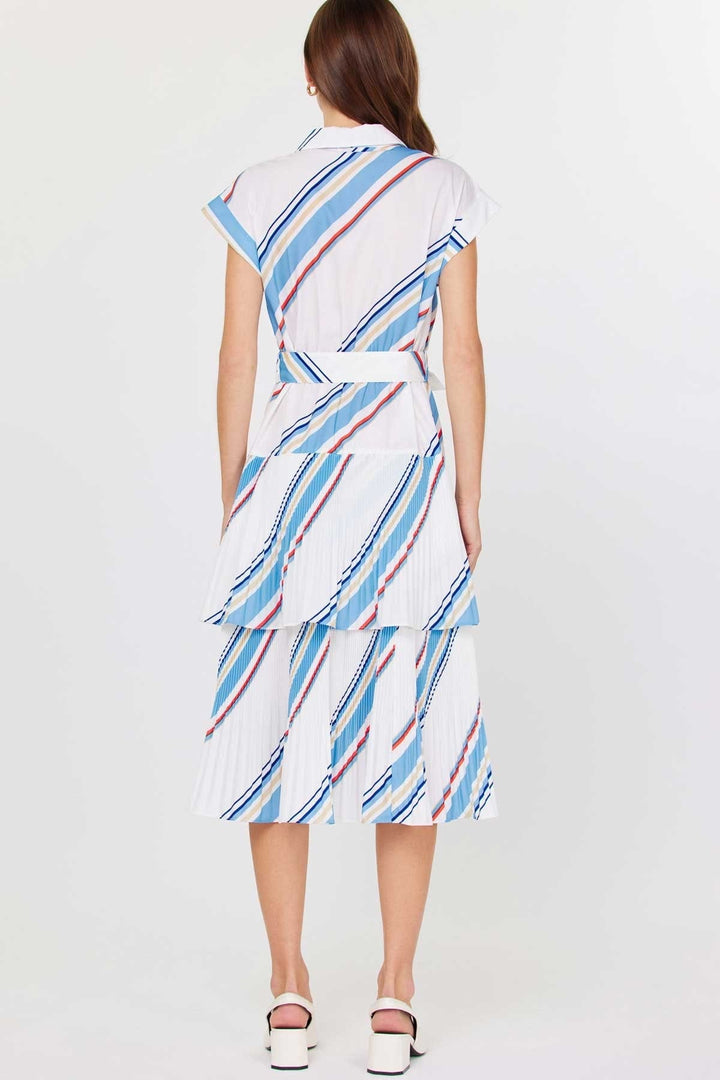 Current Air Dress Kalani Striped Midi Dress