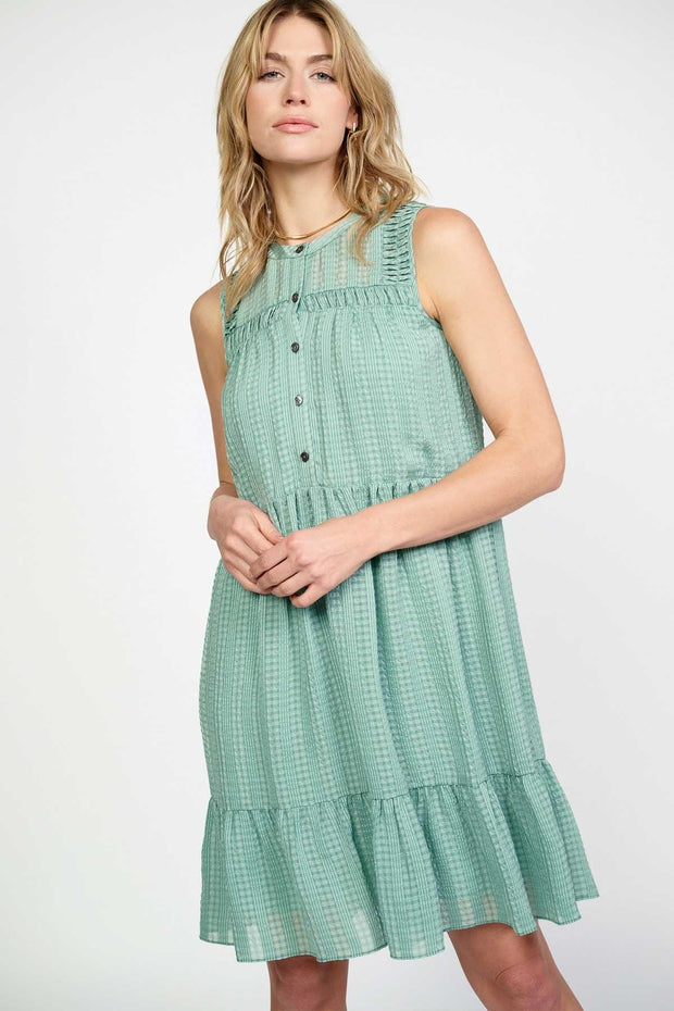 Current Air Dress Sage / XS Gemma Tiered Mini Dress