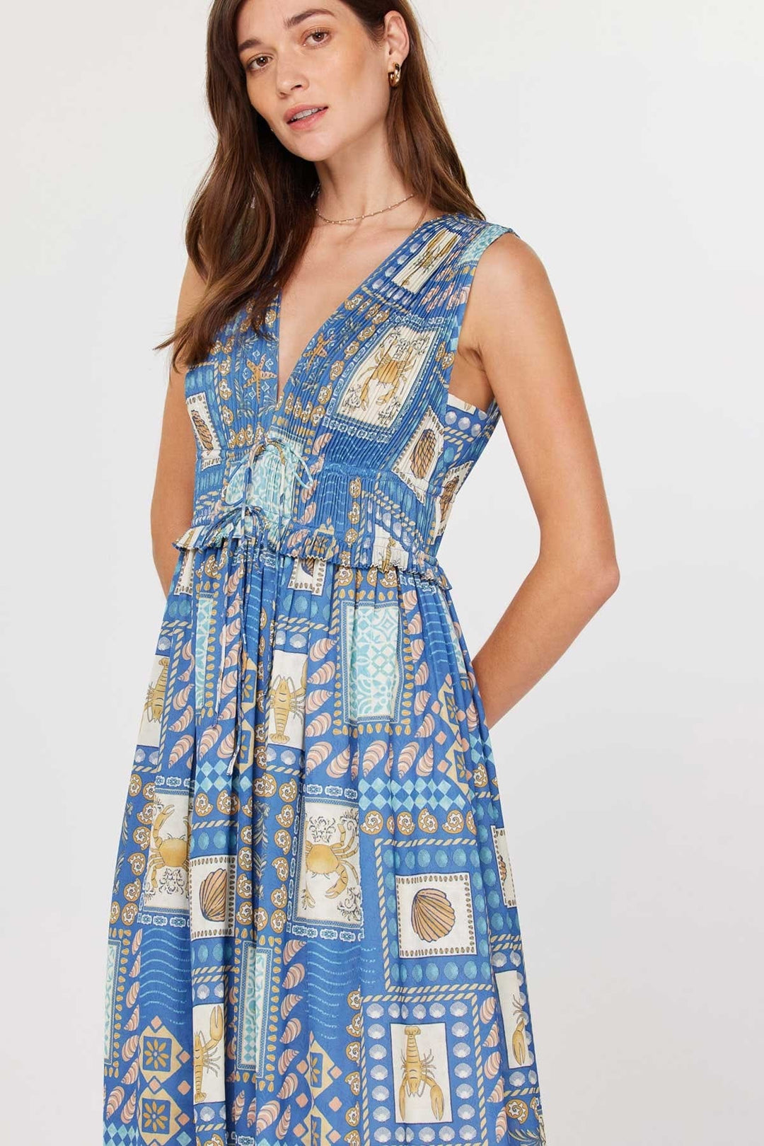 Current Air Dress Sea Multi / XS Ariel Midi Dress