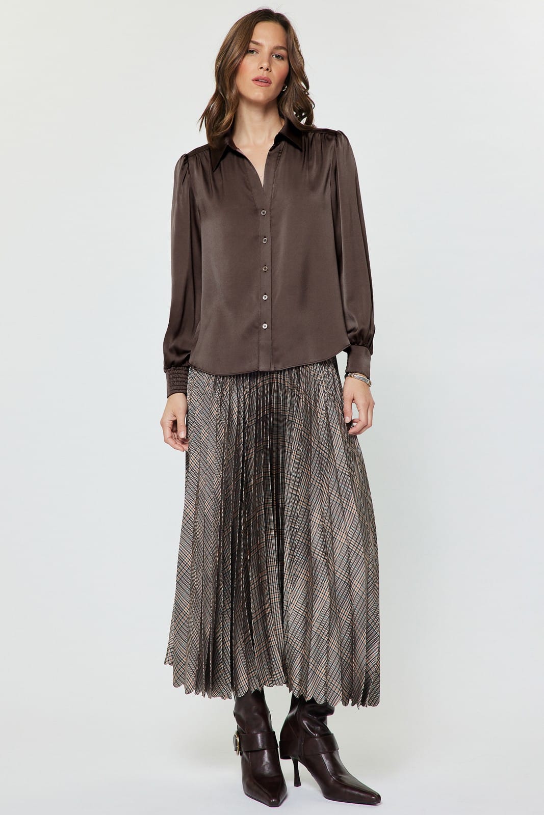 Current Air Midi Skirt Sara Pleated Midi Skirt