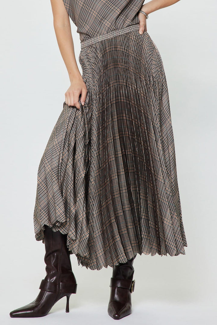 Current Air Midi Skirt Sara Pleated Midi Skirt
