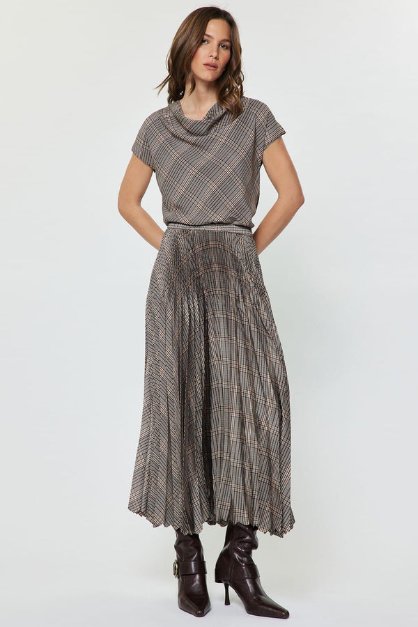 Current Air Midi Skirt Sara Pleated Midi Skirt