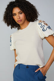 Current Air Sawyer Texture Stitch Sweater Top
