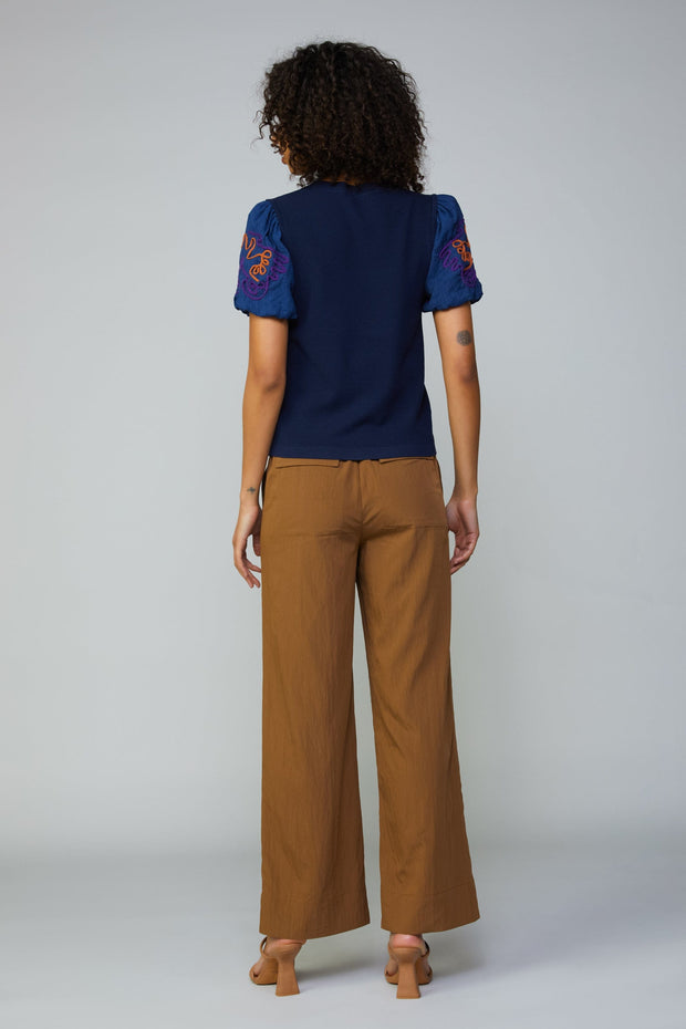 Current Air Sawyer Texture Stitch Sweater Top