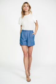 Current Air Shorts Chambray / XS Contrast Trim Shorts