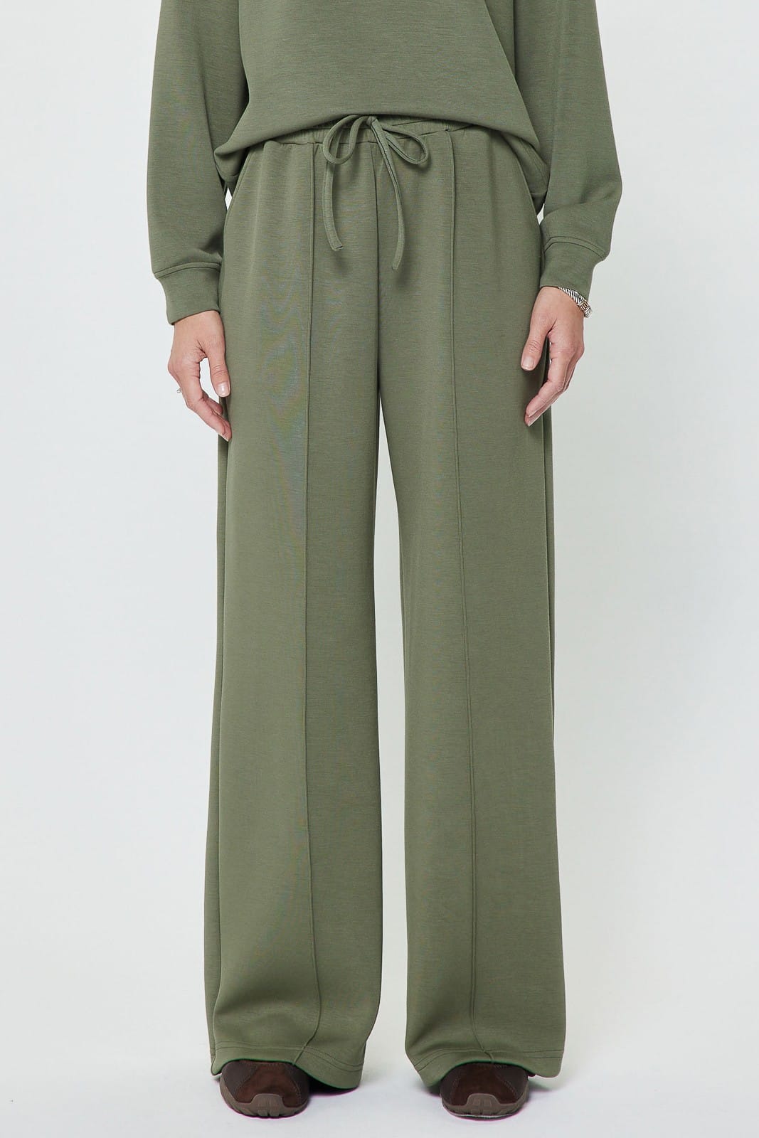 Current Air Sweatpants Olive / XS Kylie Wide Leg Sweatpants