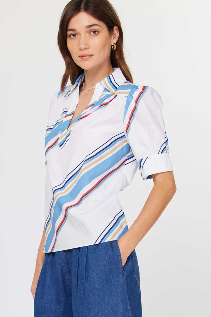 Current Air Top Brooke Print Top