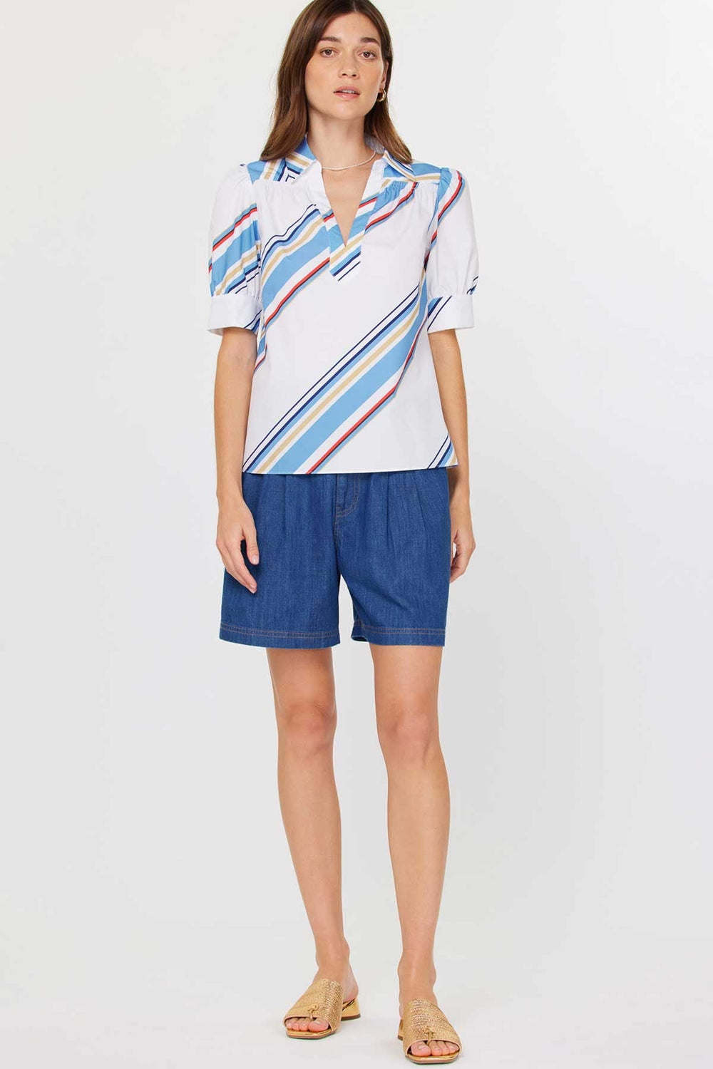 Current Air Top Brooke Print Top