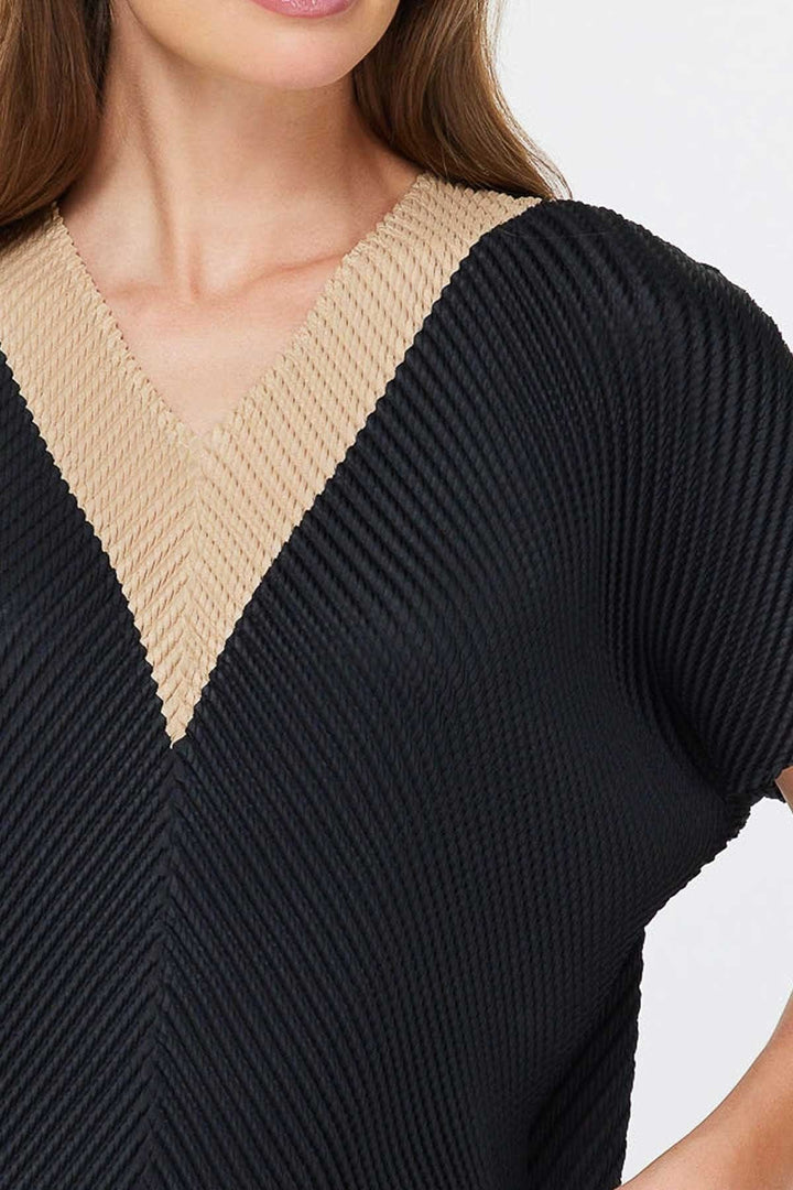 Current Air Top Gia Pleated Top