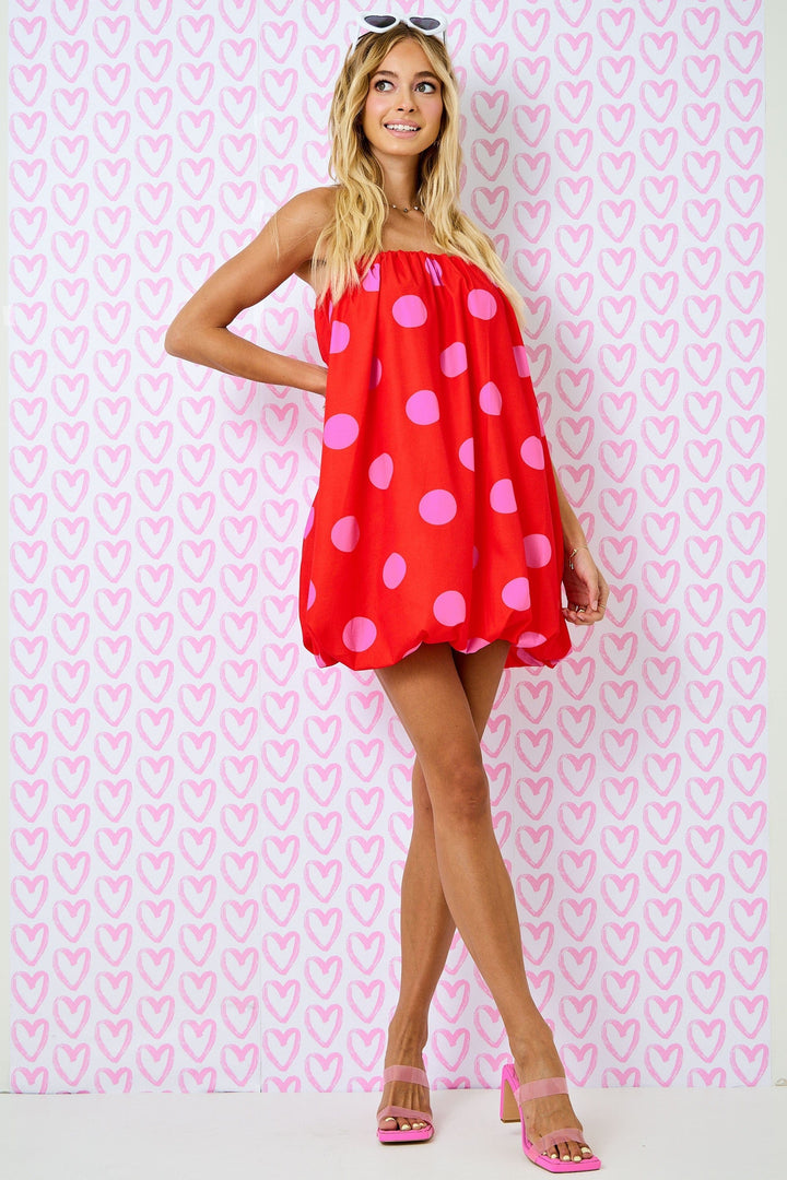 Day + Moon Dress Dots of Love Tube Dress