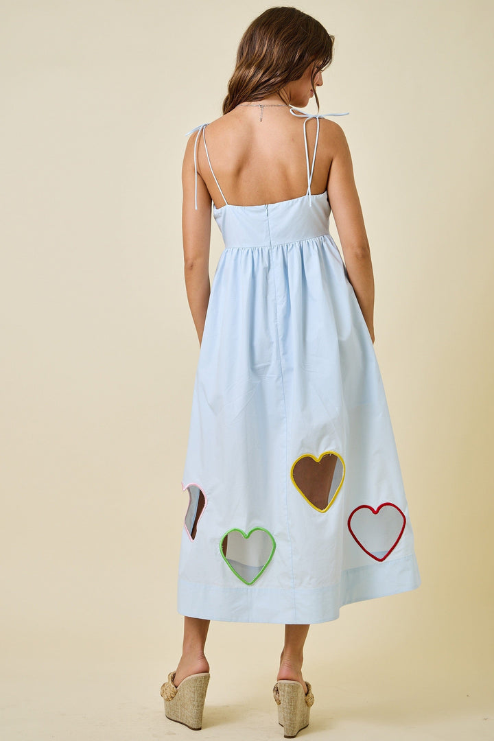 Day + Moon Dress Heart Cut Out Dress