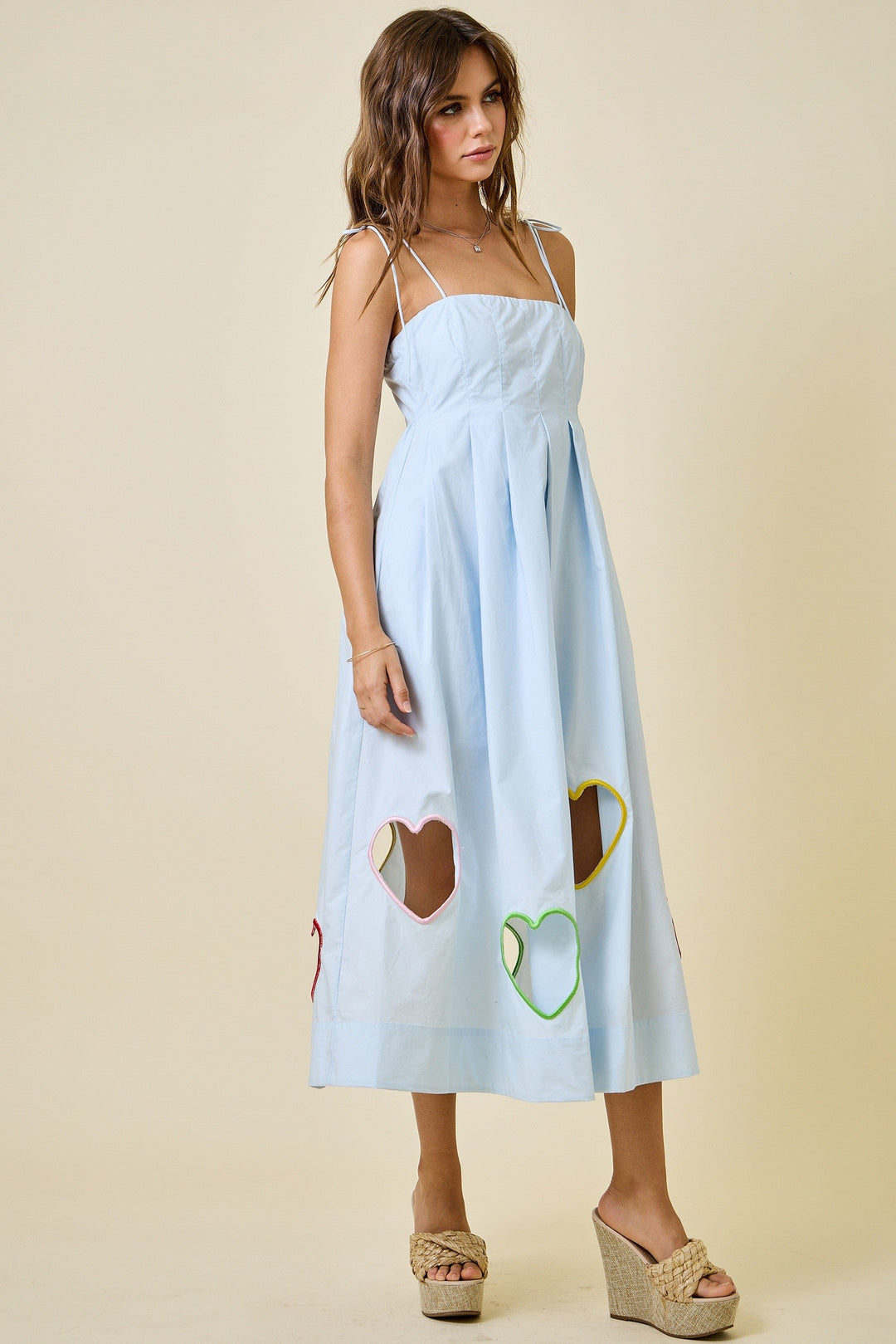 Day + Moon Dress Heart Cut Out Dress