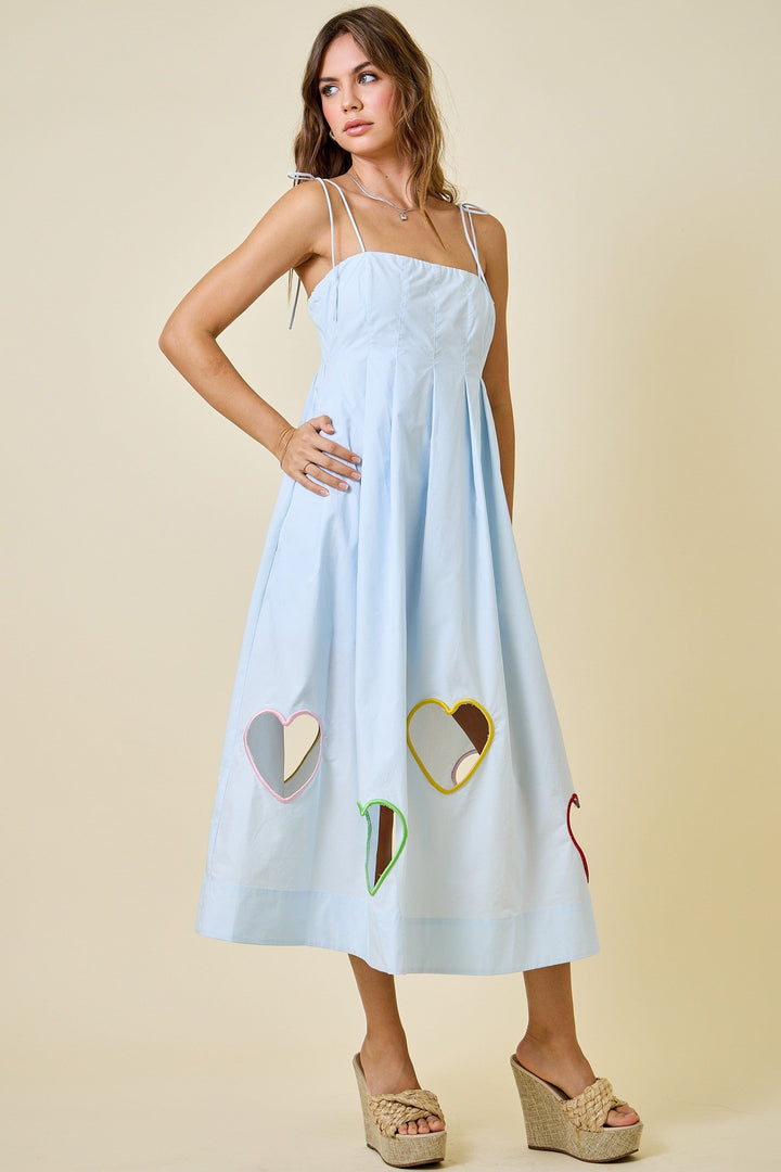 Day + Moon Dress Heart Cut Out Dress