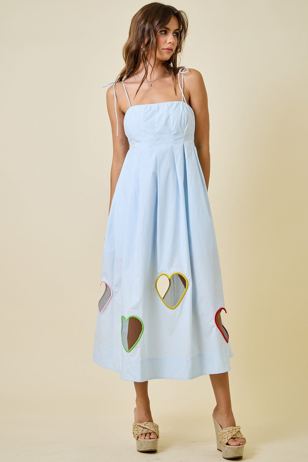 Day + Moon Dress Heart Cut Out Dress