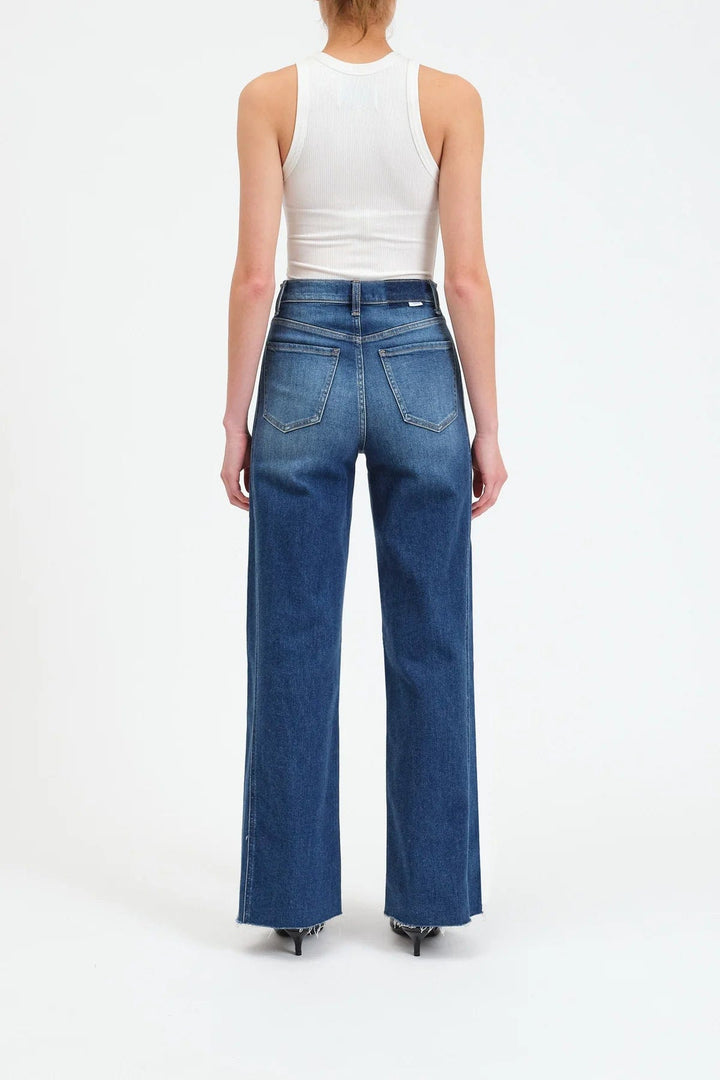 Daze Denim Far Out Seam Wide Leg Denim