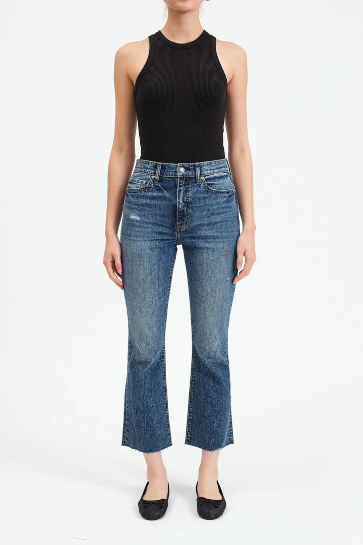 Daze Denim Socialite Vintage / 24 Shy Girl Crop Flare in Socialite Vintage