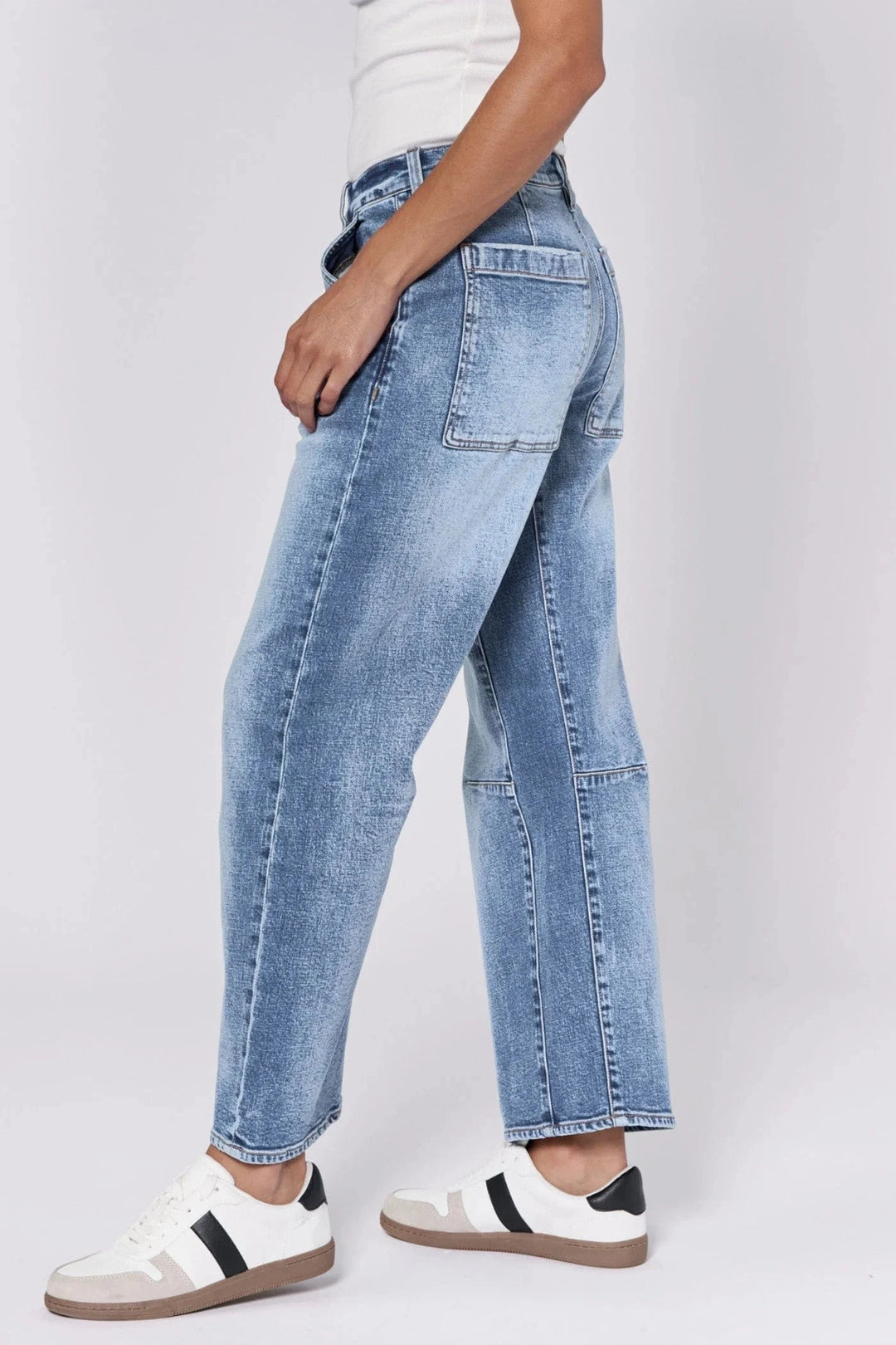 Dear John Denim Lasso High Rise Cropped Loose Fit Jeans