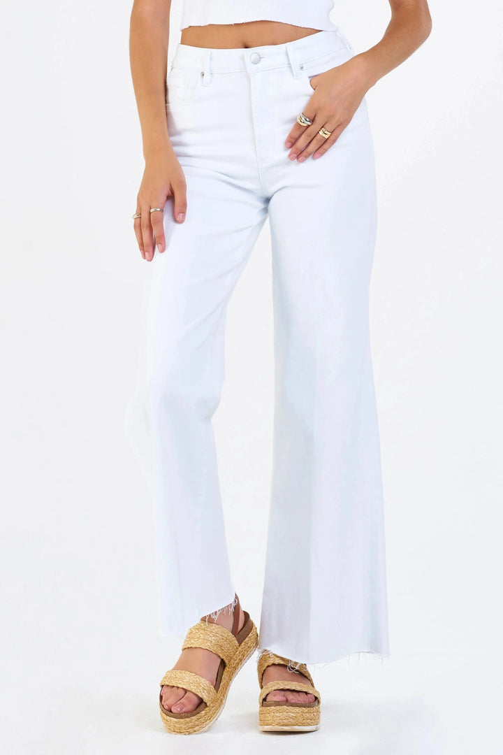 Dear John Denim White / 25 Fiona Wide Leg Jean