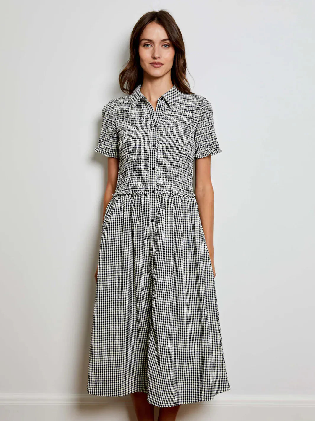 Design History New York Dress Black Combo / XS Saylor Gingham Dress