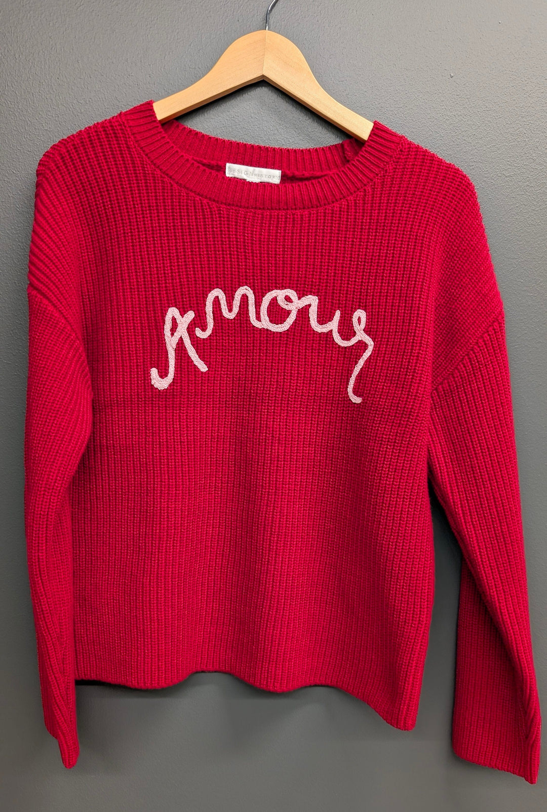 Design History New York Sweater Red / S Amour Knit Sweater