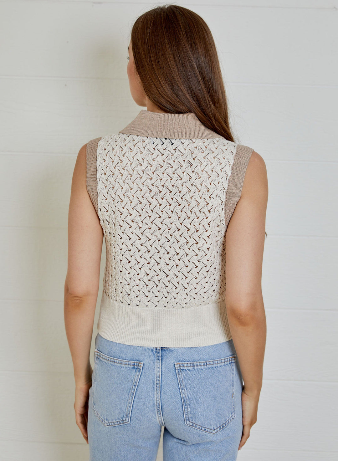 Design History New York Top Maya Sleeveless Sweater Top