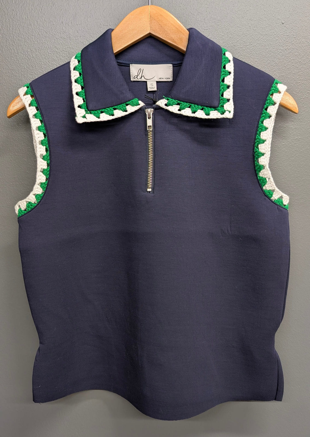 Design History New York Top Navy / XS Sienna Half Zip Top