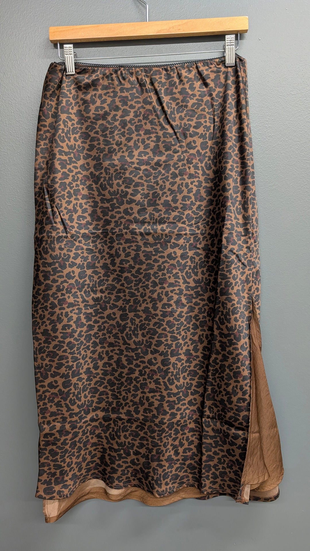 Design History Skirt Brown / S Cecilia Leopard Skirt