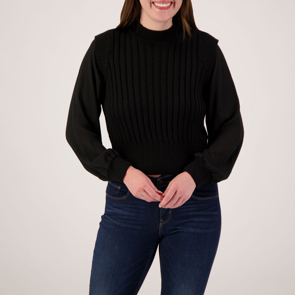 Design History Sweater Black / S Design History Mixed Sweater