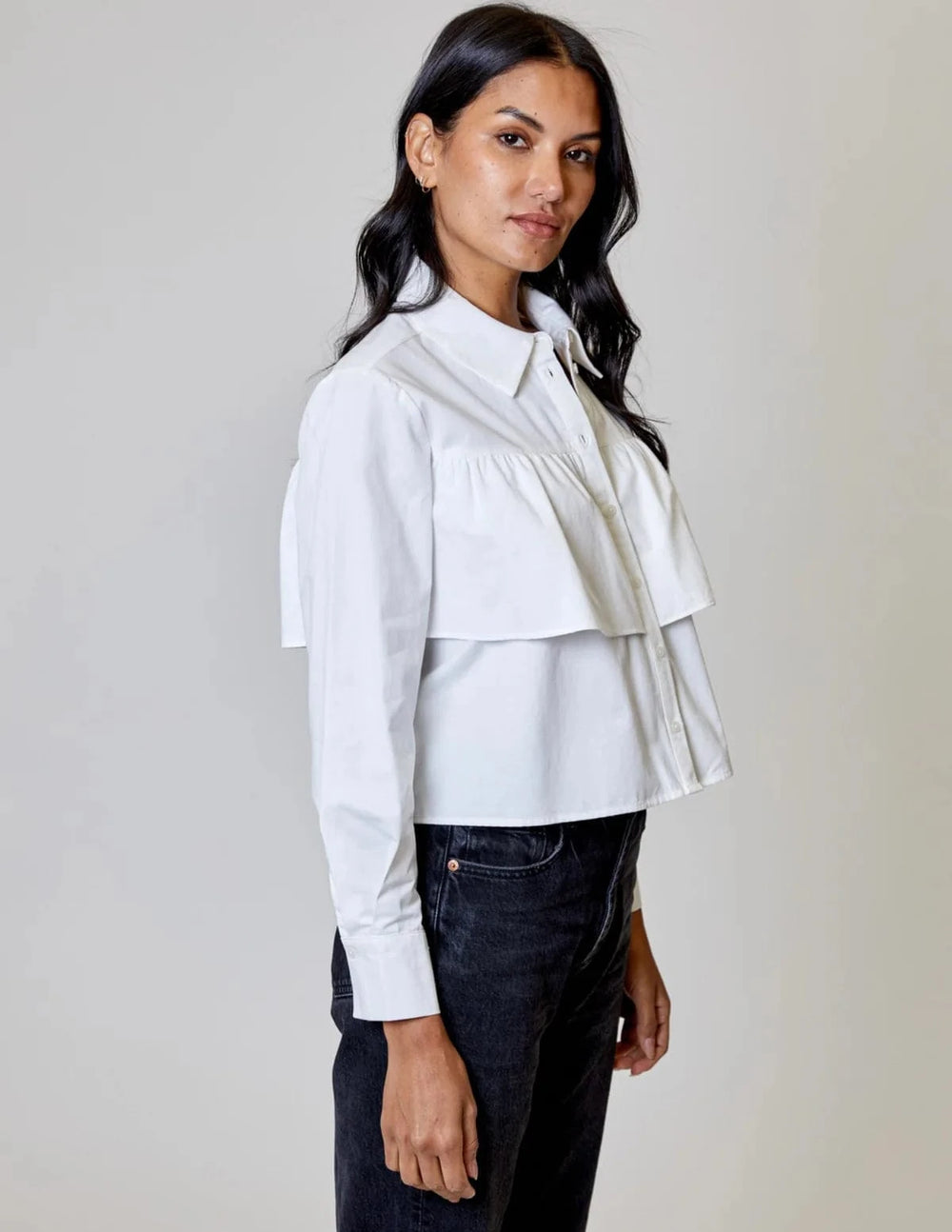 Design History Top Rayna Ruffle Top