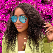 DIFF Eyewear Cruz Turquoise Metallic