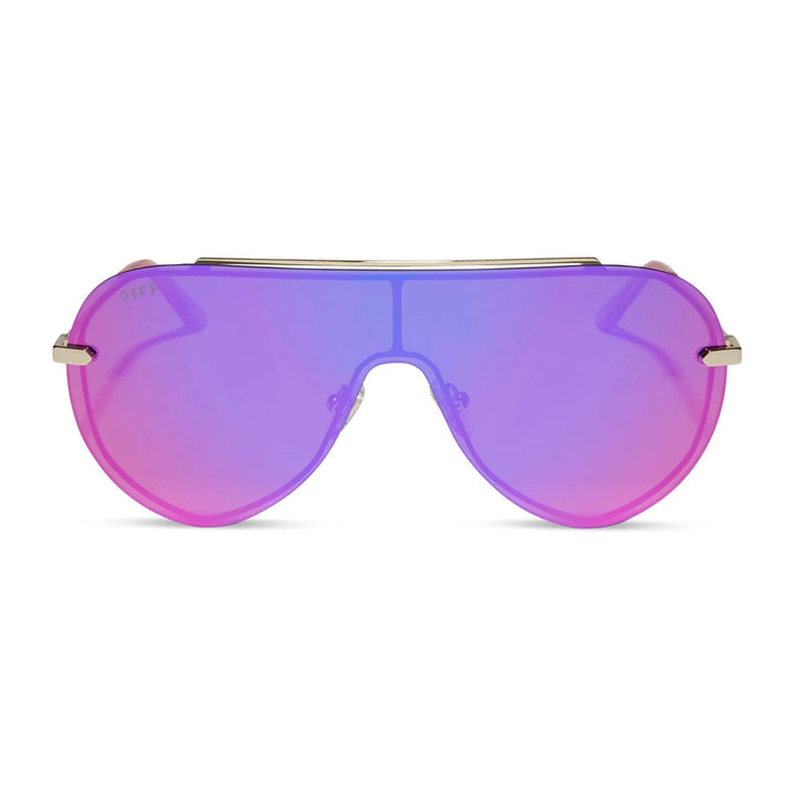 DIFF Eyewear Imani Gold Pink Rush