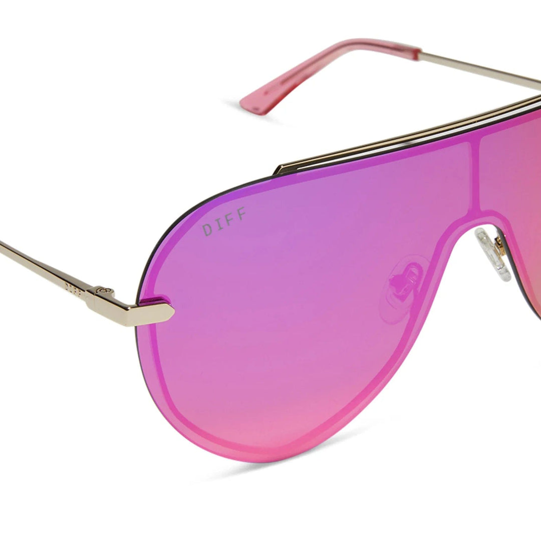 DIFF Eyewear Imani Gold Pink Rush