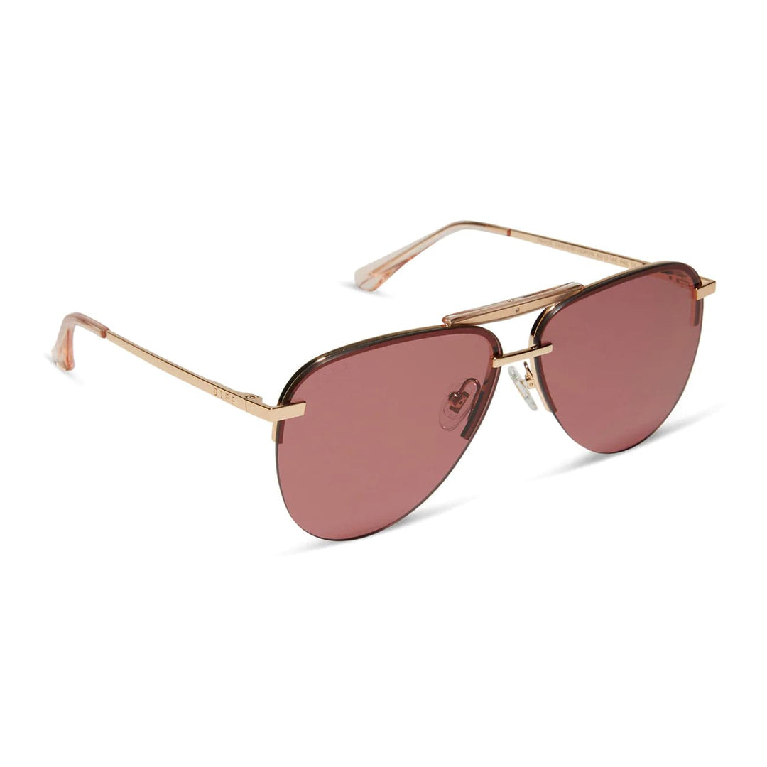 DIFF Eyewear Tahoe - Gold / Mauve