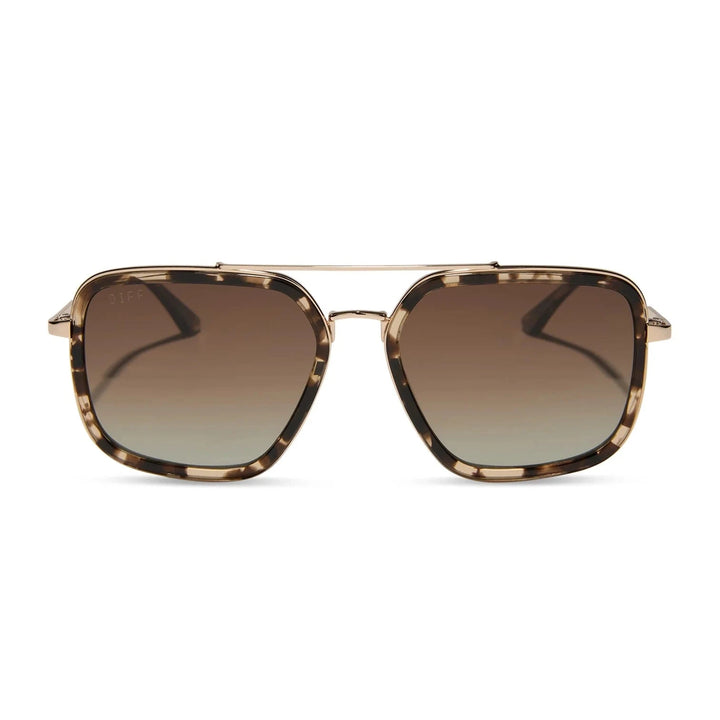 DIFF Sunglasses Jordan Espresso Tort Sunglasses