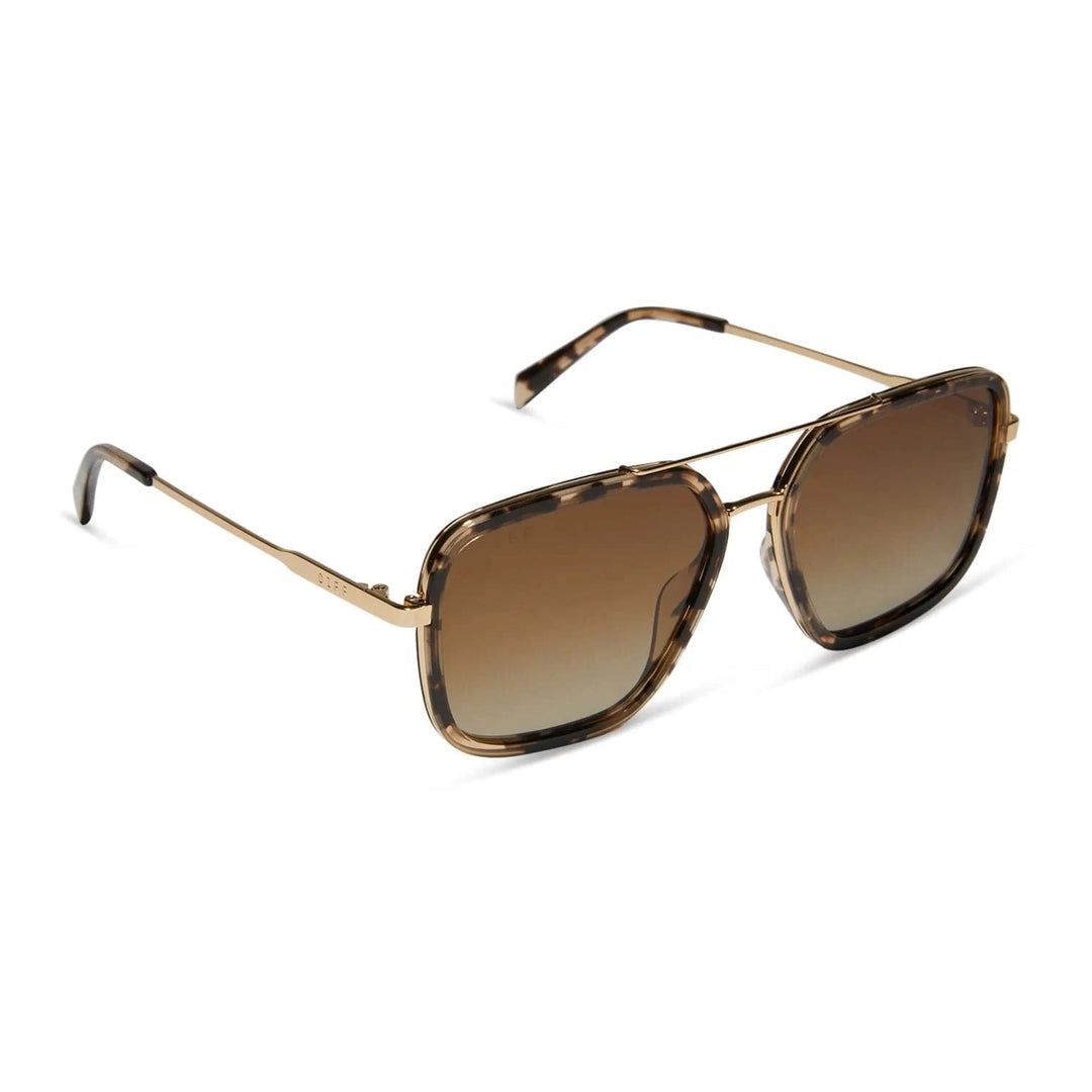 DIFF Sunglasses Jordan Espresso Tort Sunglasses