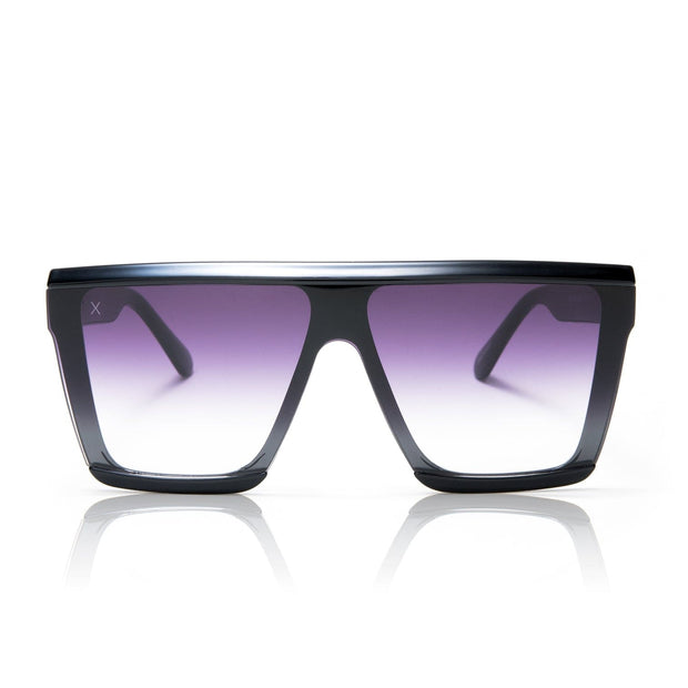 Dime Optics Sunglasses Black Grey Sharp Gradient Lens Polarized Unlocked