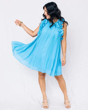 Do+Be Dress Ocean Blue / S Deanne Pleated Dress