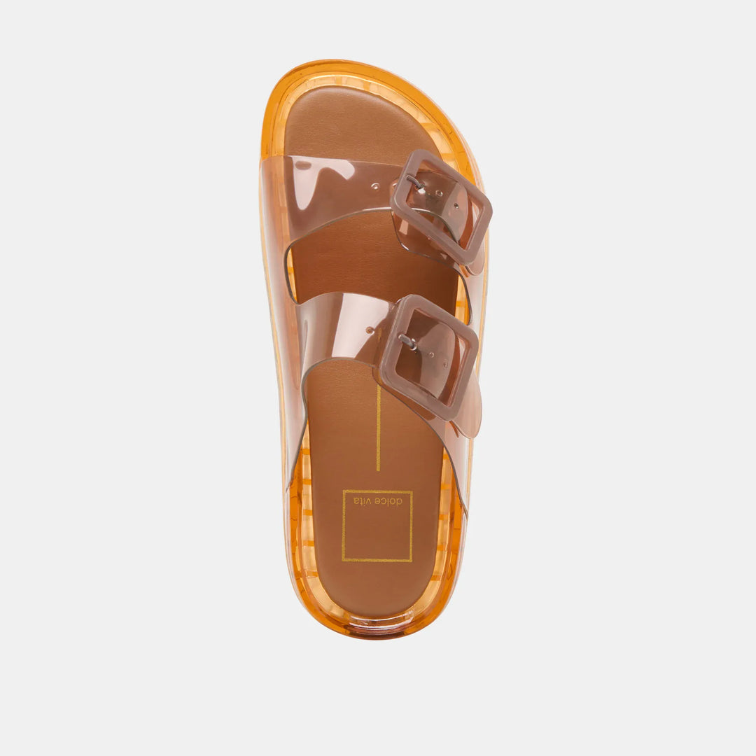 Dolce Vita Julio sandals featuring strappy design and flat sole, stylish casual footwear for warm weather.