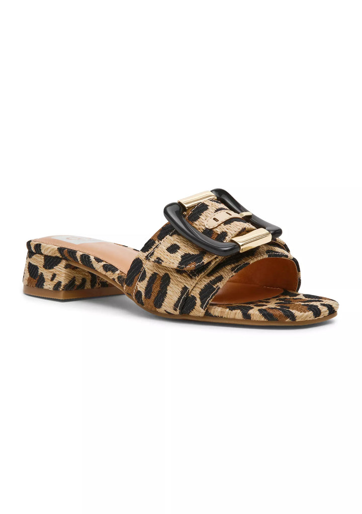 Dolce Vita Sandal Leopard / 6 Neeva Low Buckle Slide Sandals