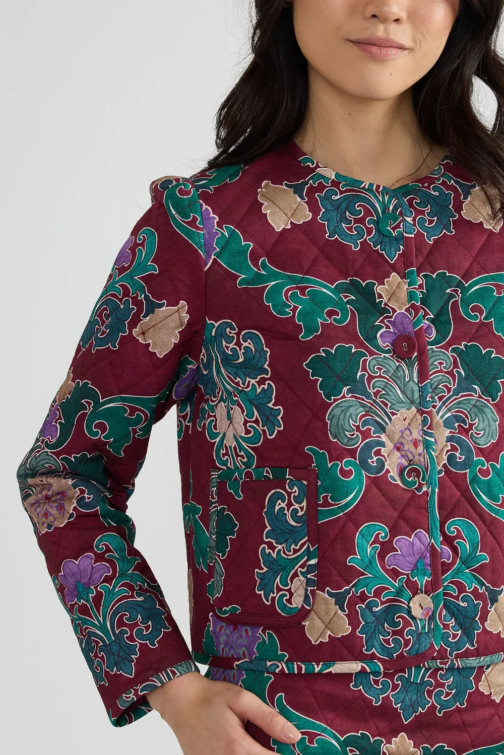 Double A Hazel Jacket in a classic design, shown from the front