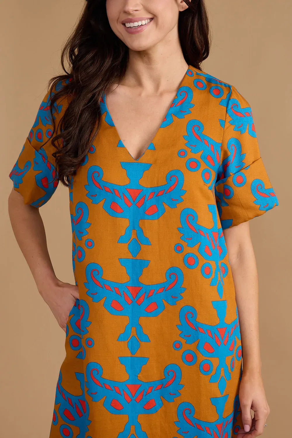 Double A Maxi Dress Colin Dress - Mughal Motif