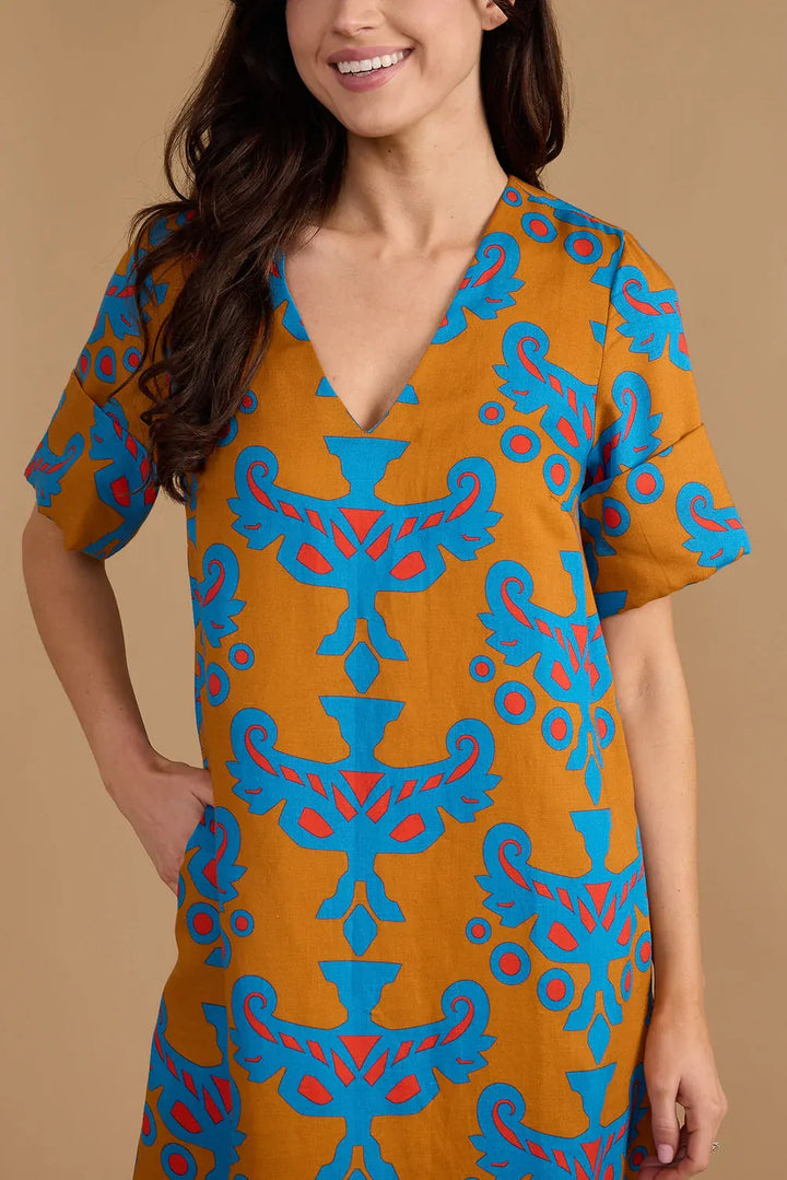 Double A Maxi Dress Colin Dress - Mughal Motif