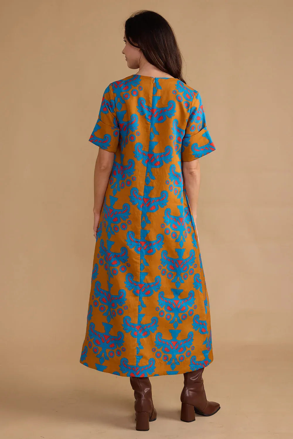 Double A Maxi Dress Colin Dress - Mughal Motif