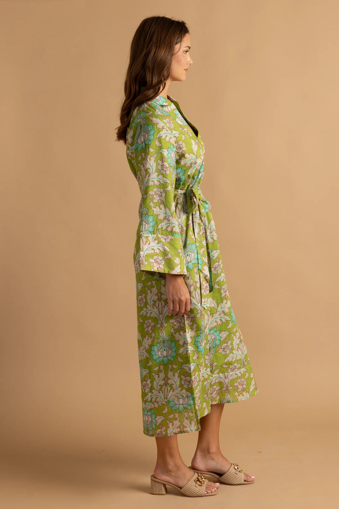 Double A Lee Maxi Dress showing flowing fabric and stylish design in a natural pose, perfect for summer occasions.