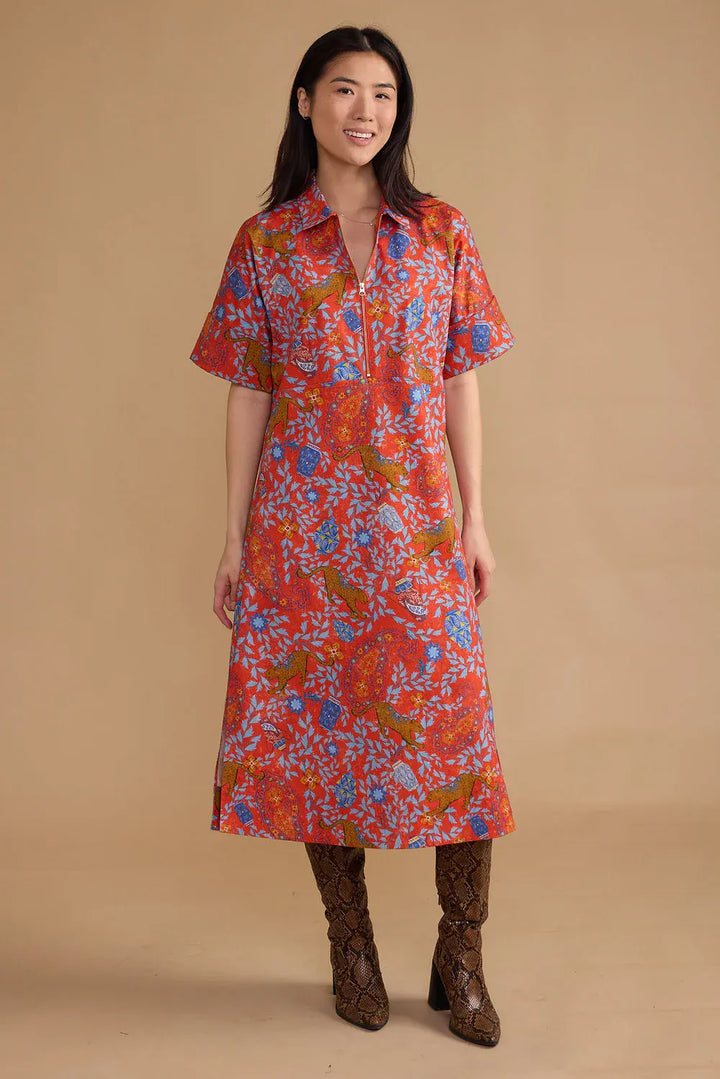 Double A Maxi Dress Leopard Raj / S Monica Dress - Leopard Raj