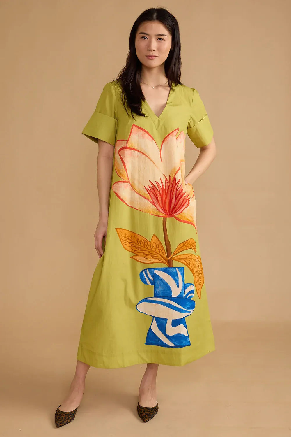 Double A Maxi Dress Lotus / S Colin Dress - Lotus