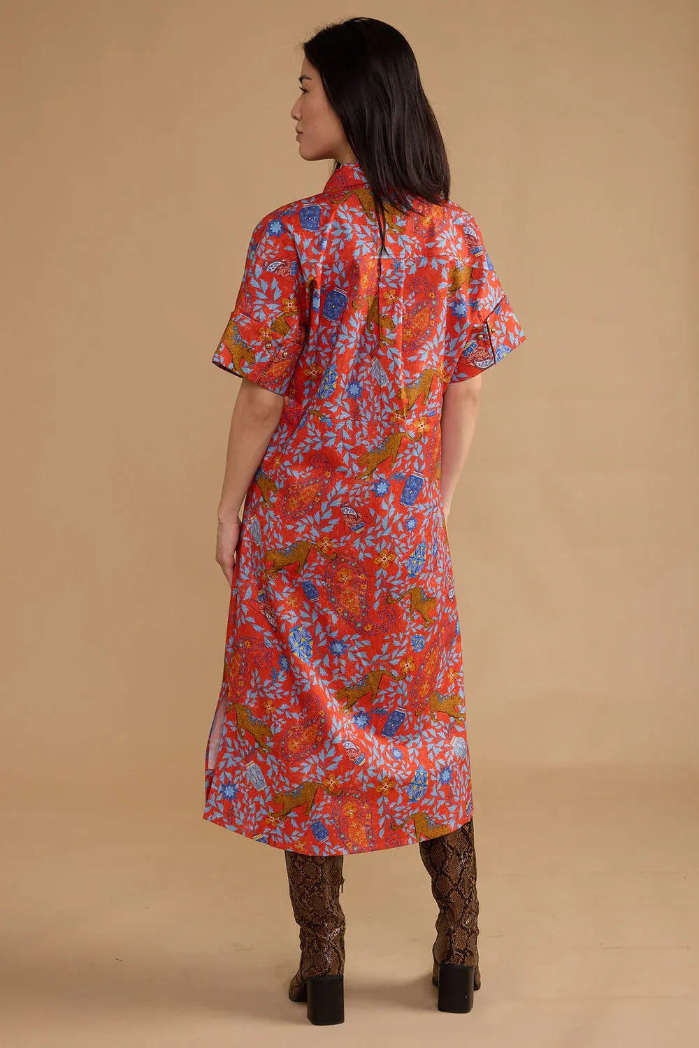 Double A Maxi Dress Monica Dress - Leopard Raj